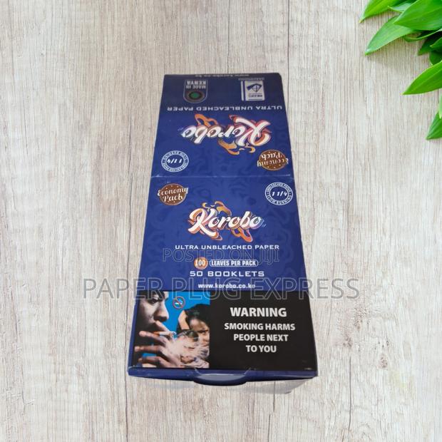 Korobo Blue Rolling Papers 1 1/4 Size - Leaves100 - main view