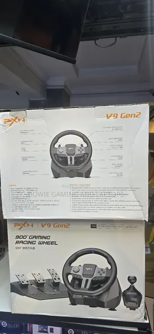 Pxn V9 Gen 2 Gaming Driving Wheel With Pedals Shifter For Pc Ps4 Xbox