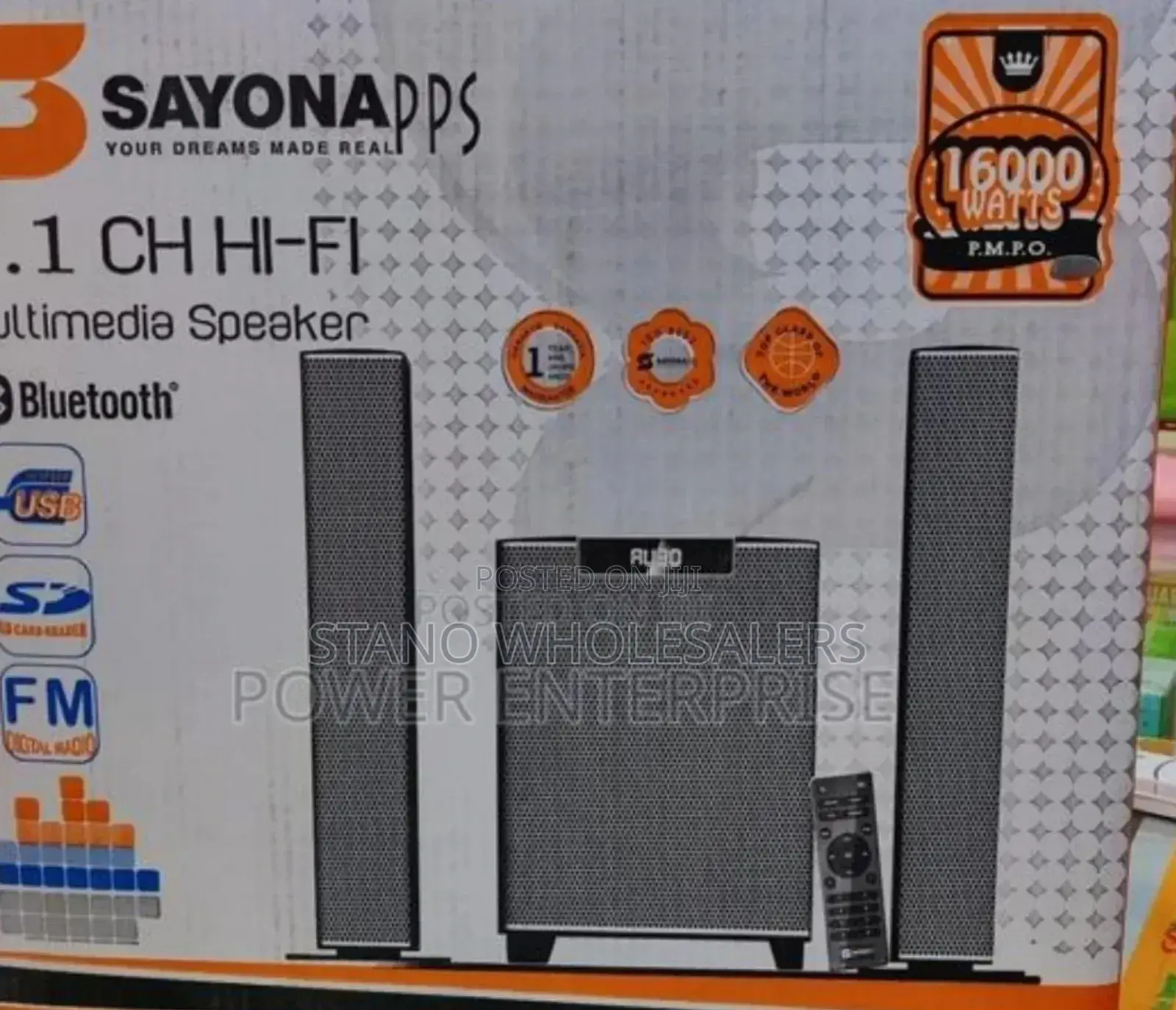 Sayona Sound Bar 2.1 Chanel