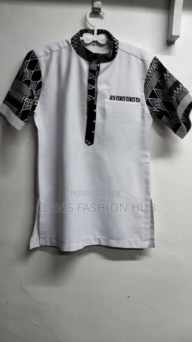 White African Kitenge Boys Shirt Age 7-8yr - thumbnail 3