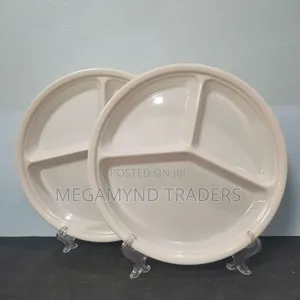 12pc Melamine Partition Plates/Partition Plate 28cm