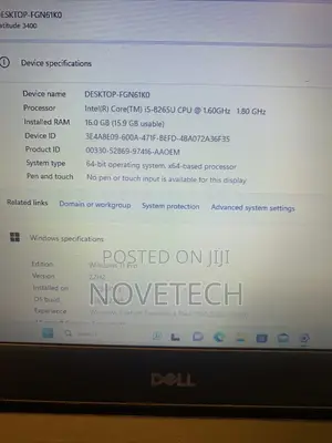 Laptop Dell Latitude 3400 8GB Intel Core I5 SSD 256GB