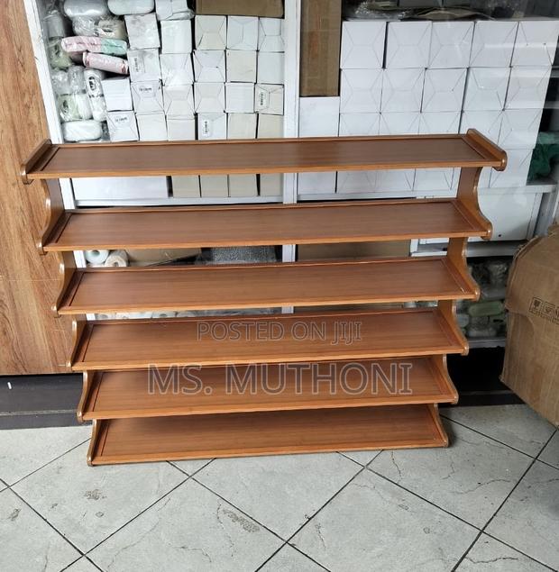 Modern Space Saving 6 Tier Bamboo Shoe Rack* - thumbnail 3