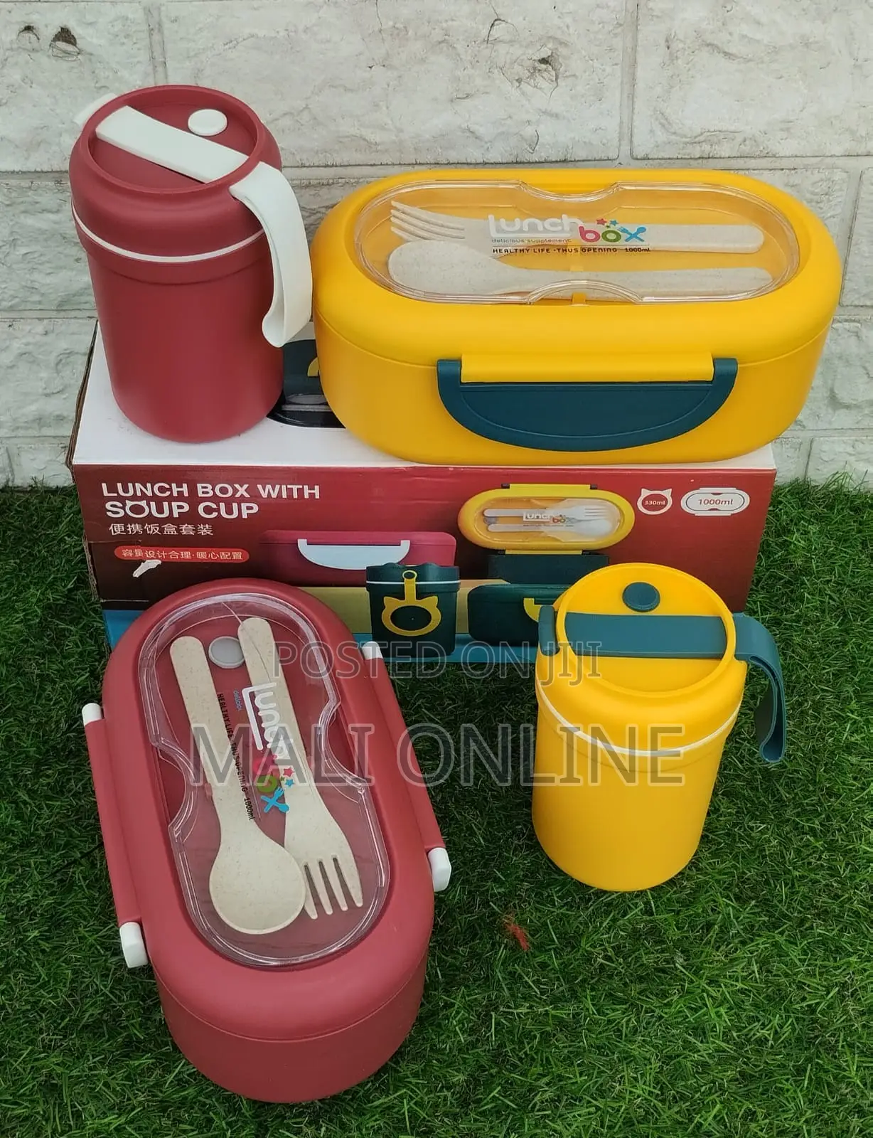 Lunch Box With Lid And Soup Cup Leakprof Travel Food Storage Container