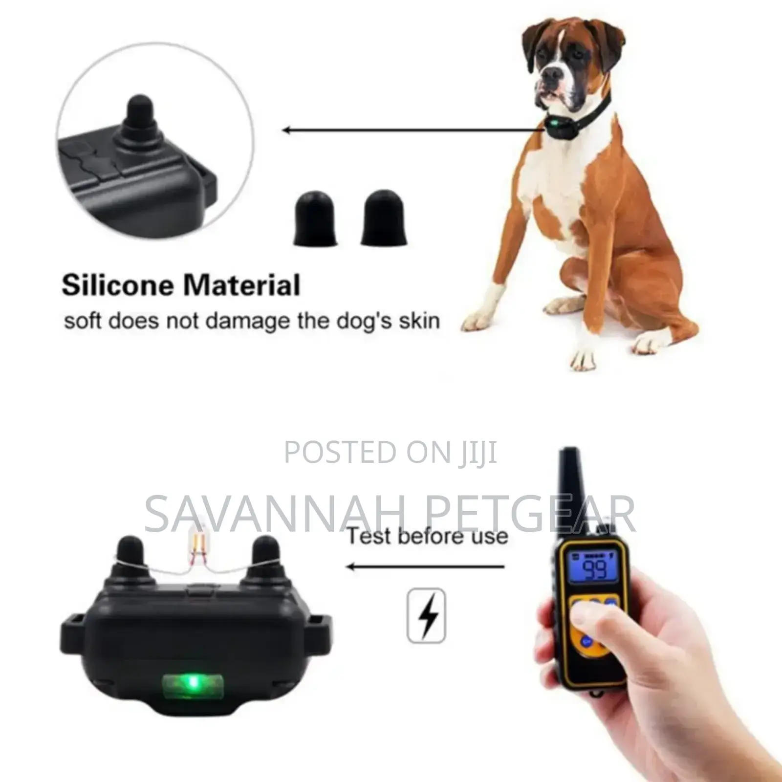 Remote Control Rechargeable Pet Dog Training Collar - For Anti-Barking