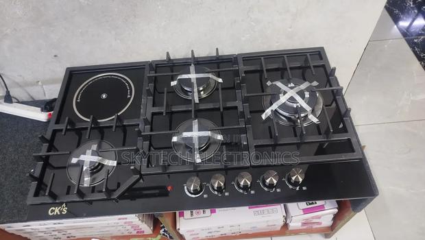 Ck's 4gas Burners +1ceramic Built-in 90cm