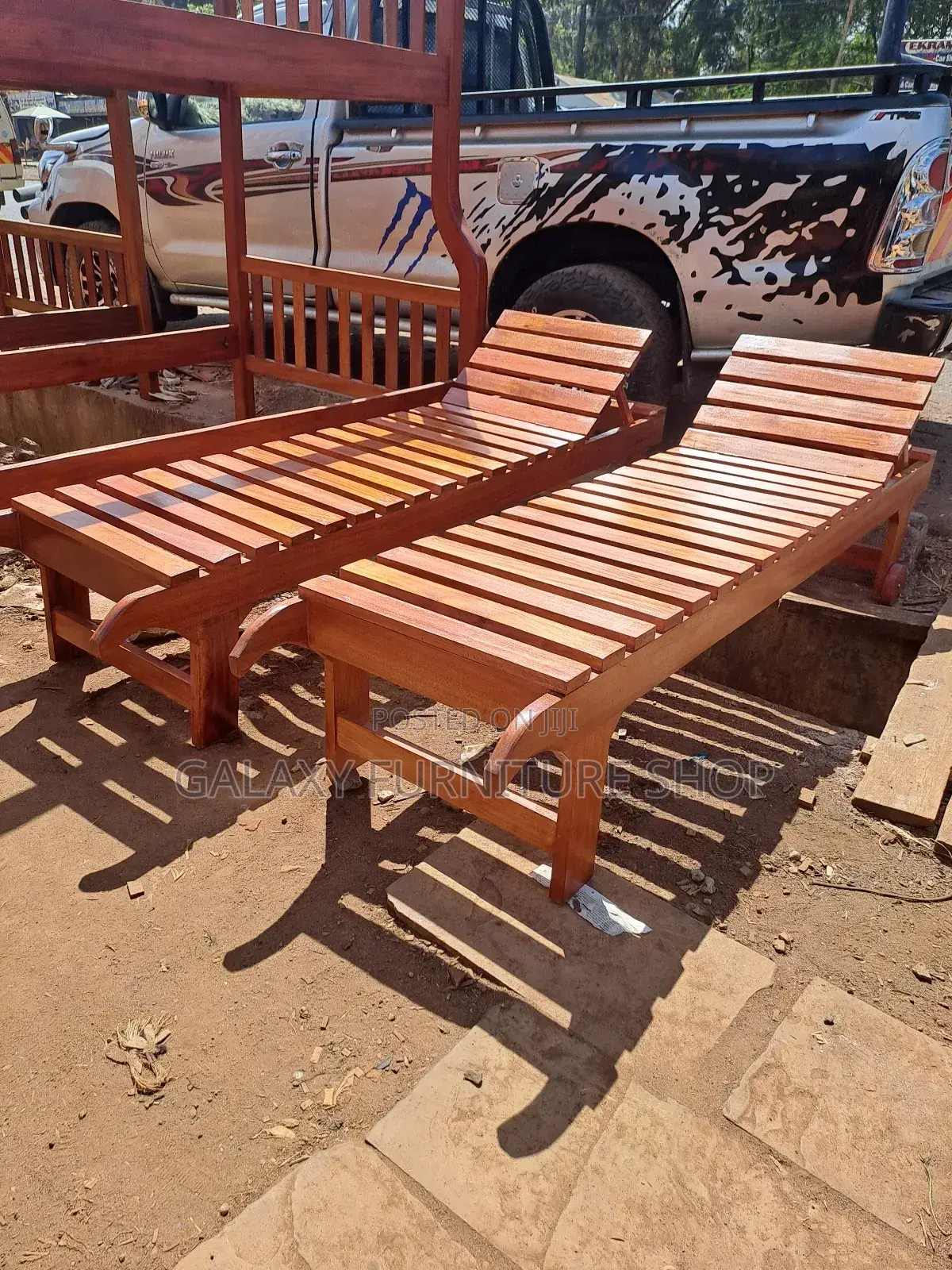 Wooden Sunlouge Beds