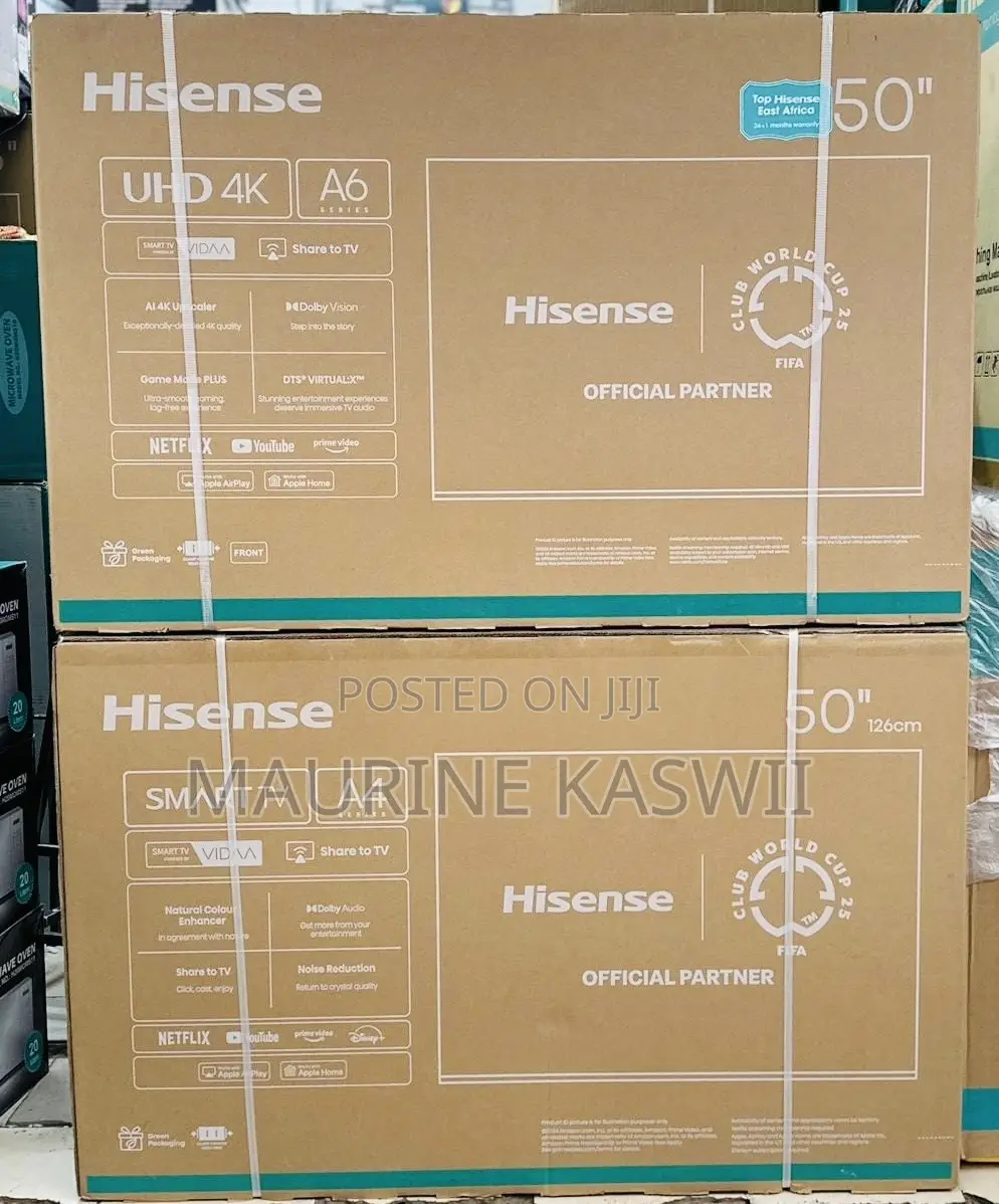 Hisense 50”Smart Vida Uhd Frameless -50a6