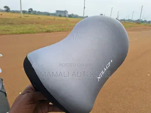 Premium 2 PCS Headrest Backrest Pillow Set for Cars Grey Black