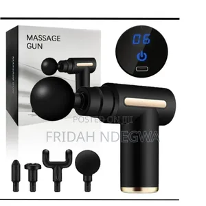 *4 Heads Physiotherapy Rechargeable Massage Gun - 6 Speed*