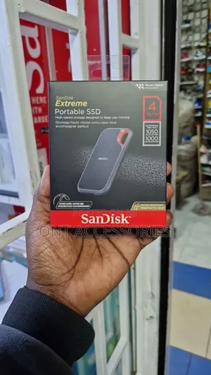 Sandisk 4tb Extreme Portable SSD – Up to 1050mb/S, Usb-C,