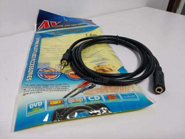 3.5 Mm Jack Male to Female Auxiliary Audio Cable