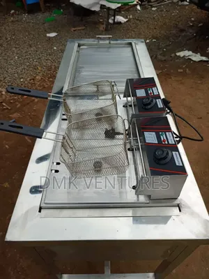 Imported Double Chips Fryer and a Griddle Combined Cooker