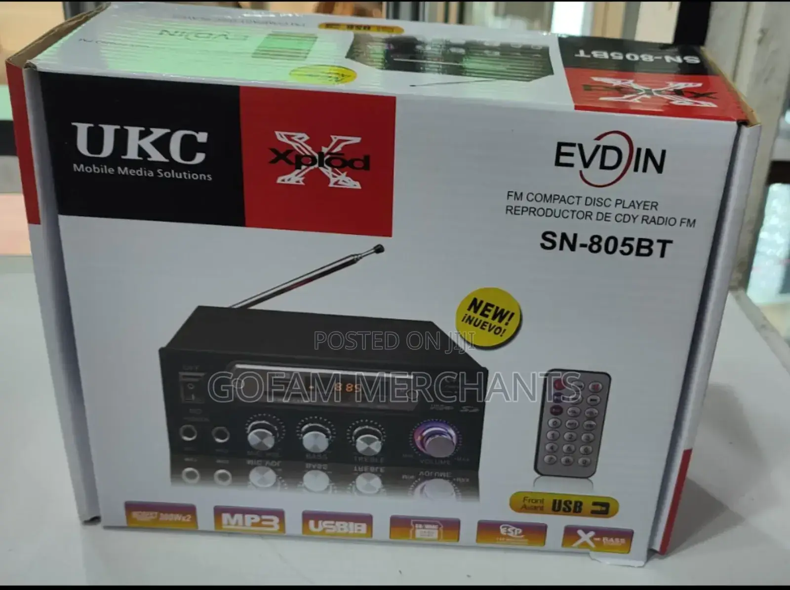 Ukc Bluetooth Amplifier Sn-805bt