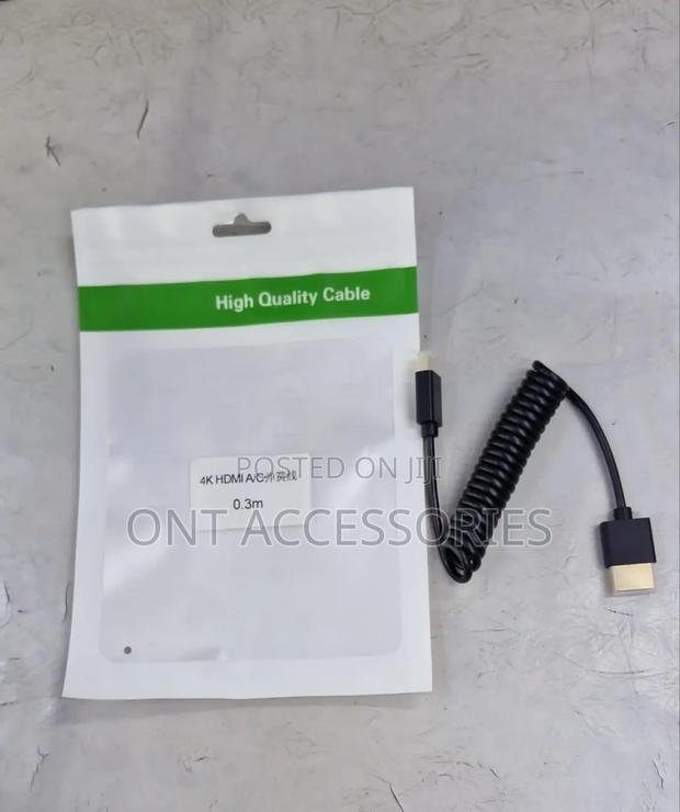 Mini Hdmi Coiled 0.3meters