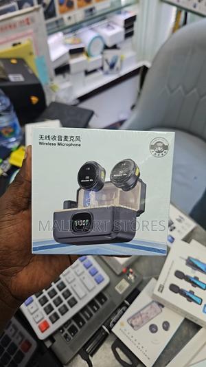 Mini Condenser Uhf Wireless 2 in 1 Dual Lavalier Microphone - thumbnail 2