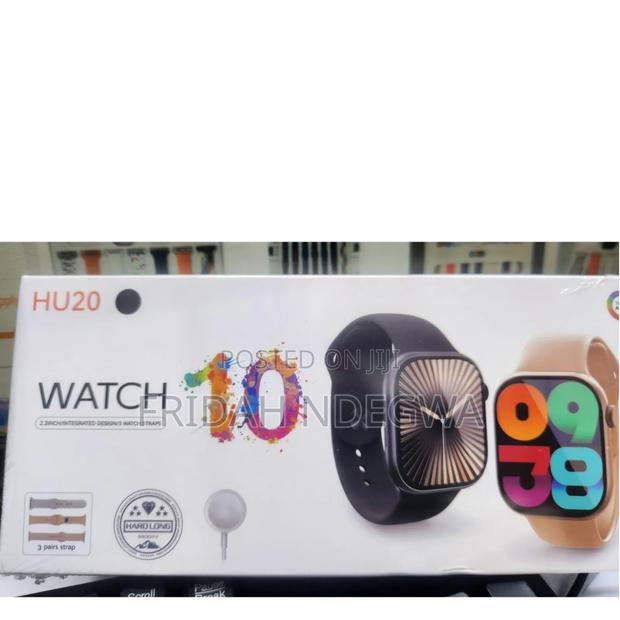 *Hu20 2.2 Inches Smart Watch With 3 Straps*