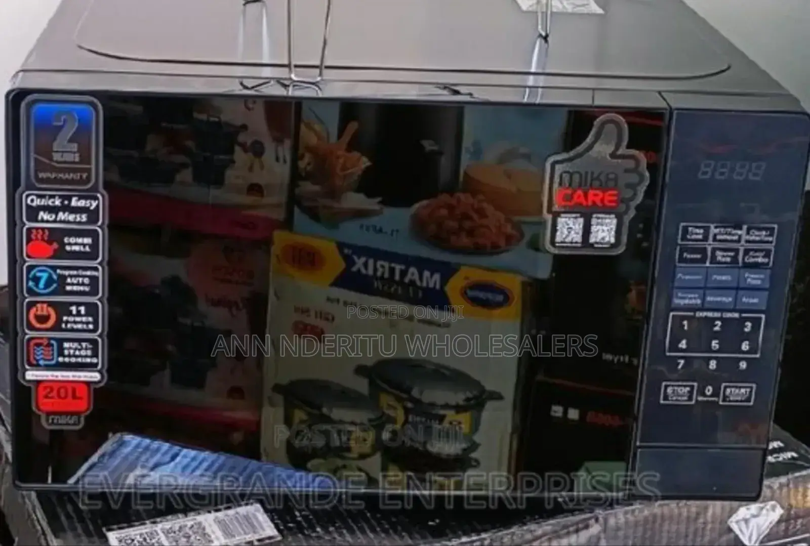 Mika 20l Digital Microwave With Grill