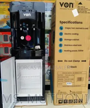 Black Von 3 Taps Water Dispenser