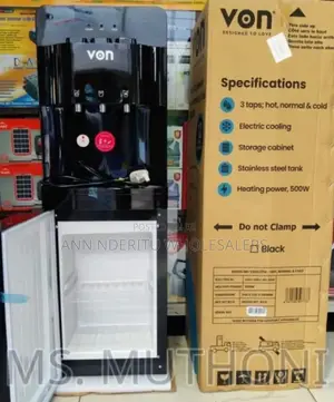 Black Von 3 Taps Water Dispenser