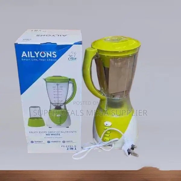Ailyons 1.8 Litres 2-in-1 High Performance Durable Blender and Grinder