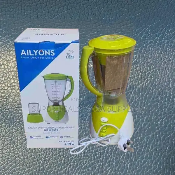 Ailyons 1.8 Litres Durable 2-in-1 Blender Grinder With Quality Motor