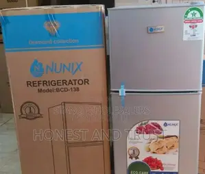 Nunix Refrigerator Double Door 138litres