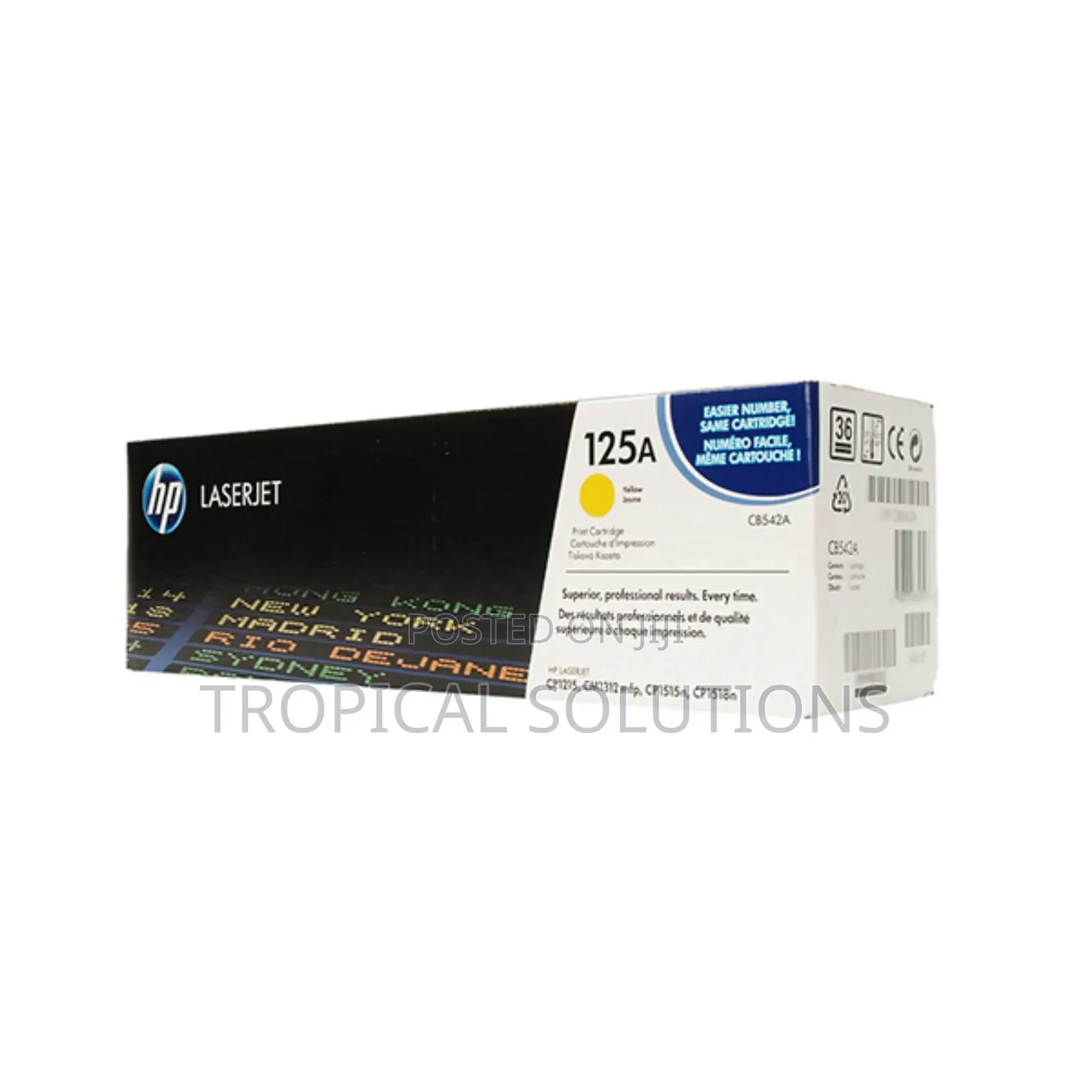 Hp 125a Yellow Original Laserjet Toner Cartridge
