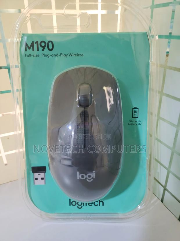 Brand New Genuine Logitech M190 Wireless Mouse, Black