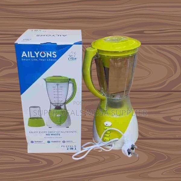Ailyons 1.8l Durable 2-in-1 Blender With Grinder and High Power Motor