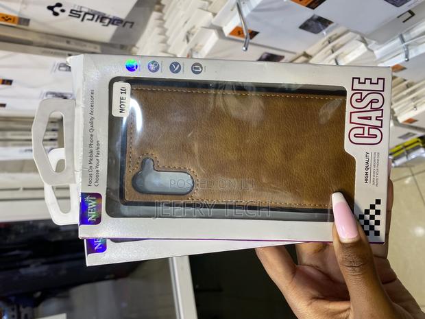 Olixar for Samsung Galaxy Note 10 Plus Genuine Leather Back Case - main view