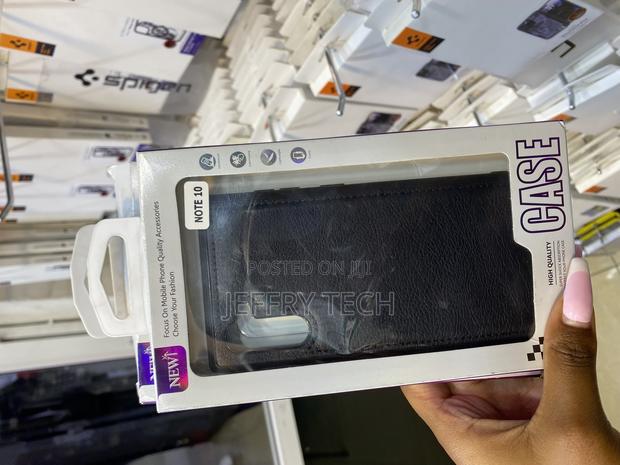 Okcvber Samsung Galaxy Note 10 Genuine Leather Back Case - main view