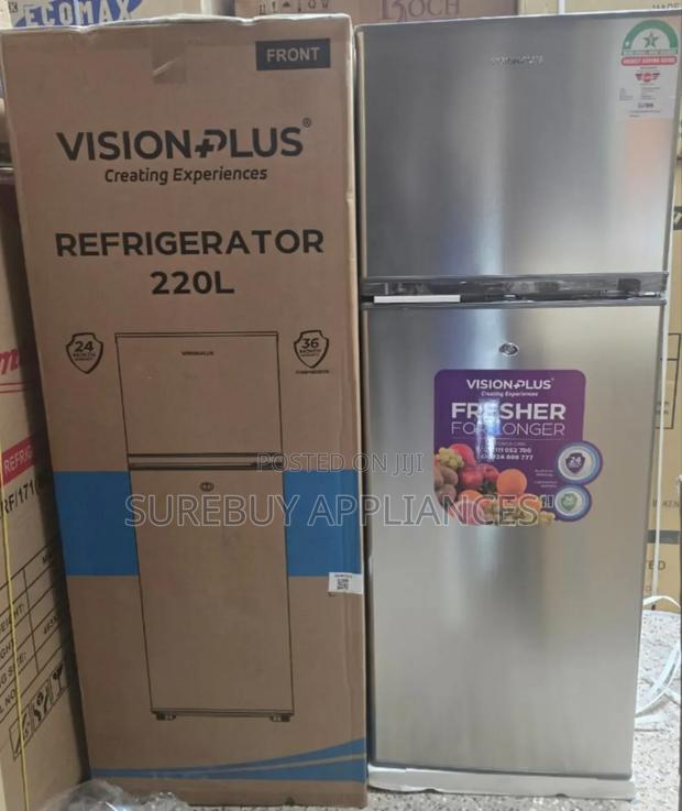 Vision 220 Litres Double Door Refrigerator New - main view