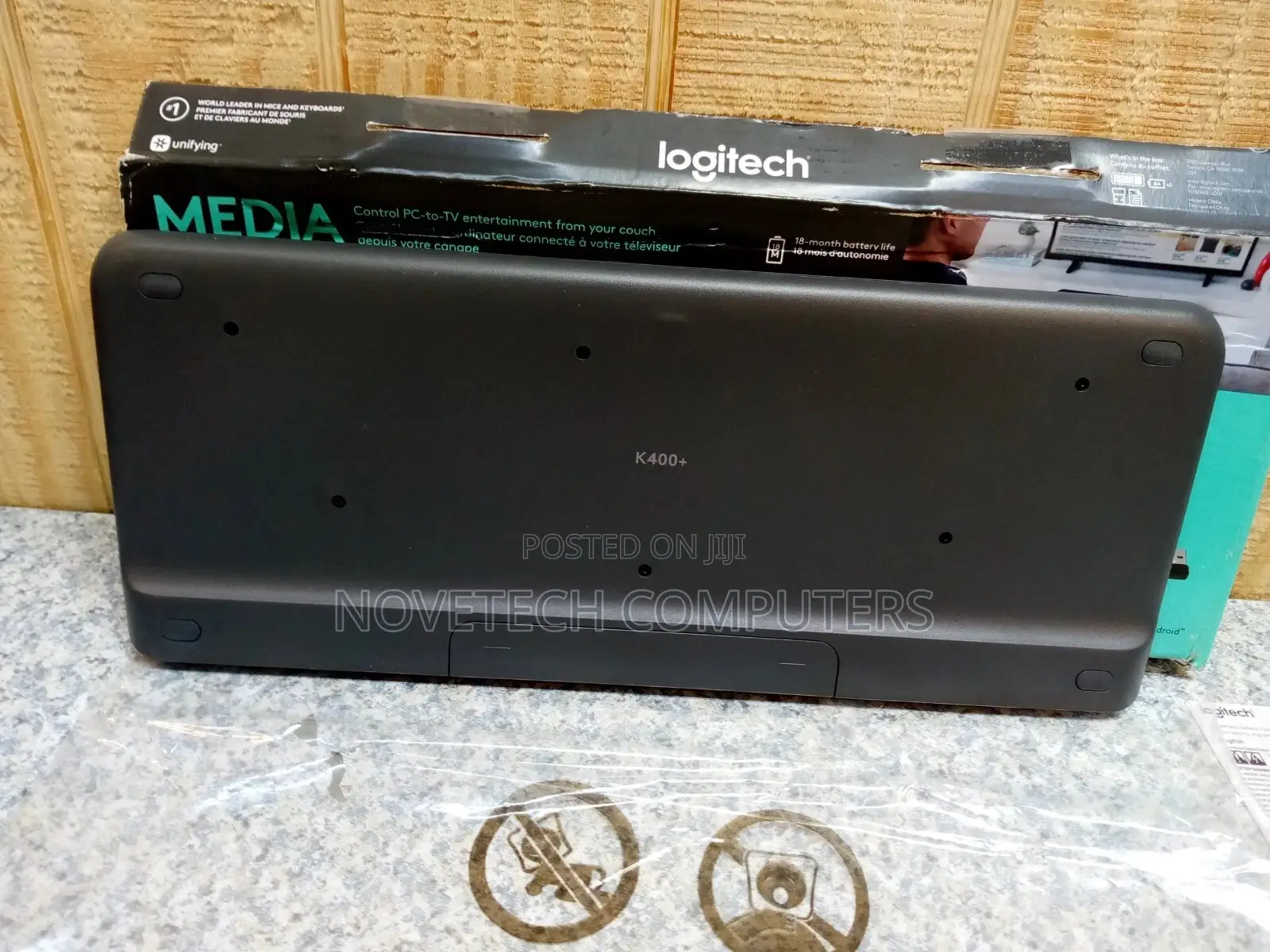 Logitech Plus Wireless Keyboard for Pc,Tv ,Laptop With Touchpad