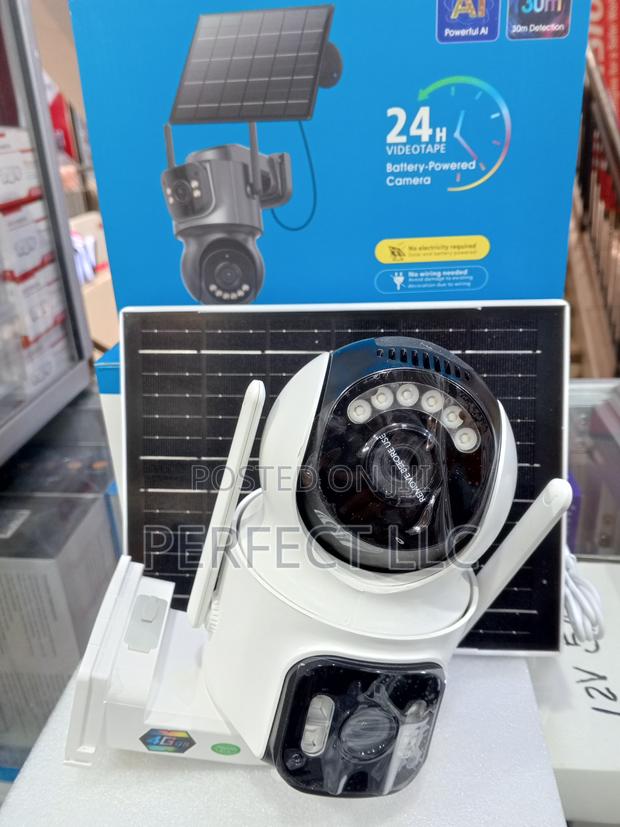 Icsee 4g Solar Powered Dual Lens PTZ CCTV Camera - main view
