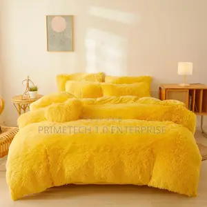 Yellow Fluffy 6*7 Duvets