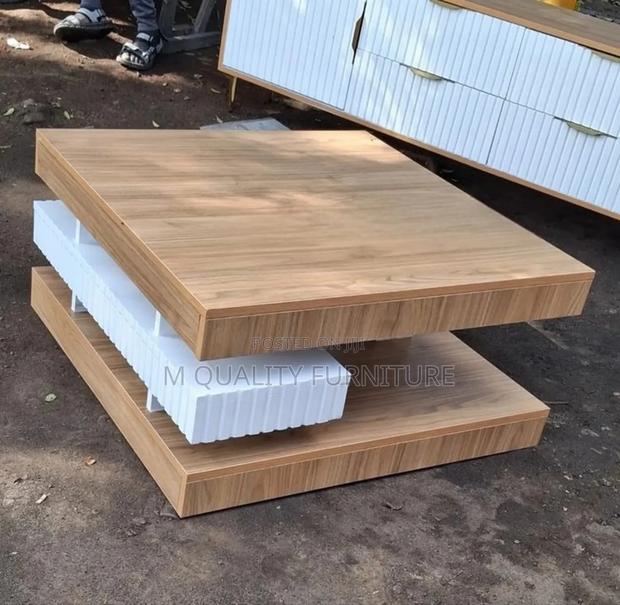 Brown and White Classy Coffee Tables