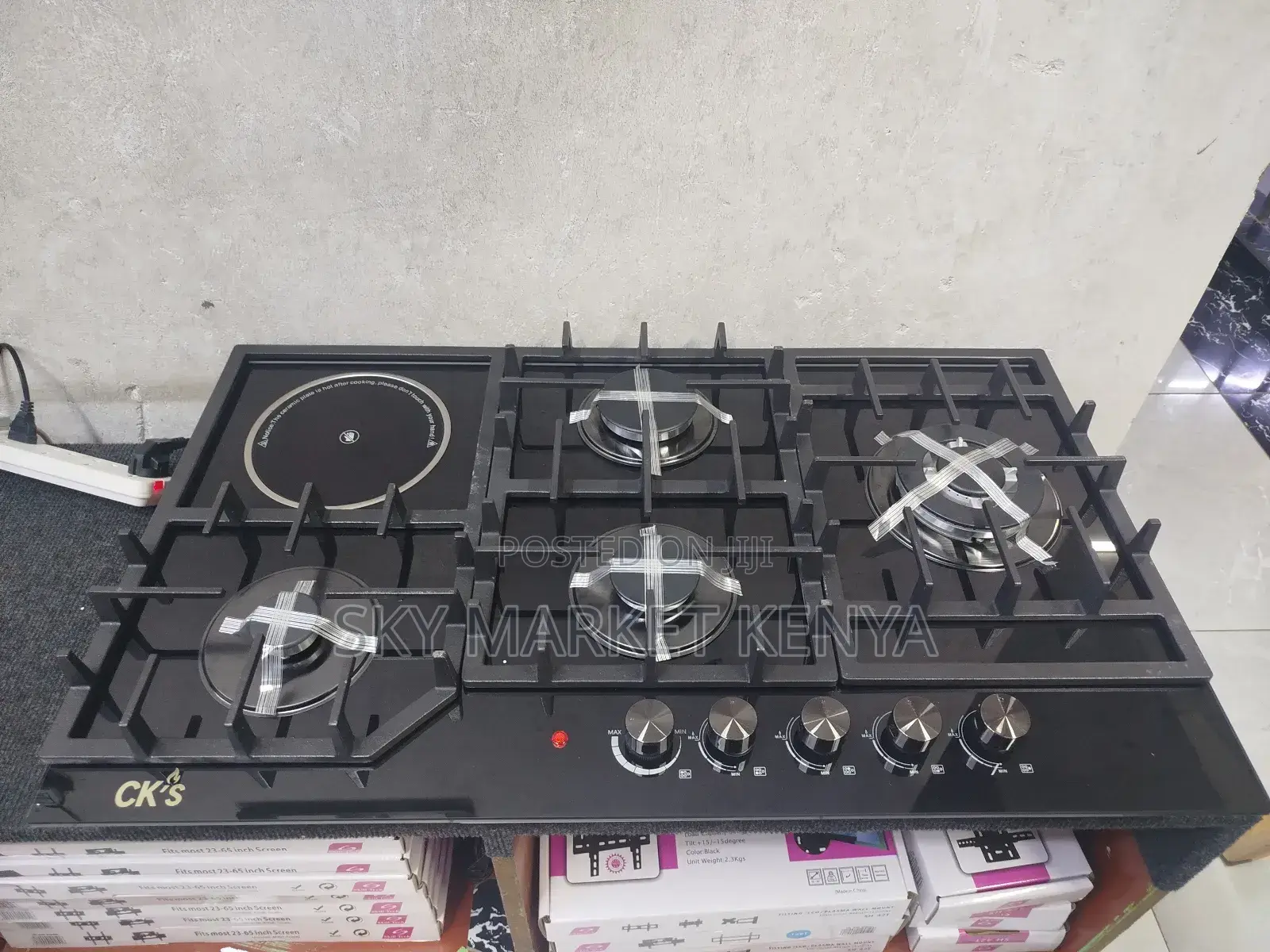 Brand New Ck's Inbuilt Hob 4 Gas 1 Ceramic