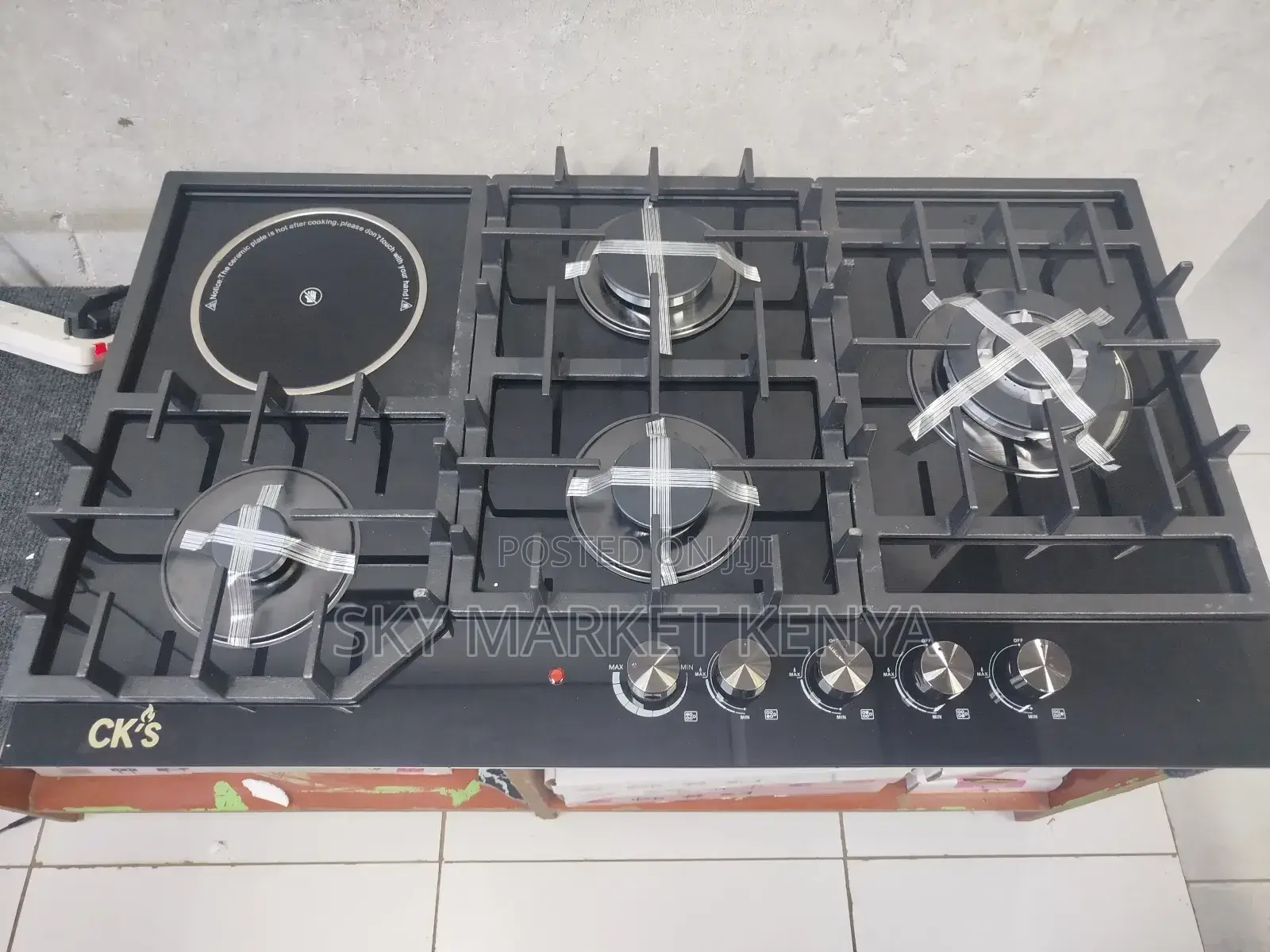 Brand New Ck's Inbuilt Hob 4 Gas 1 Ceramic