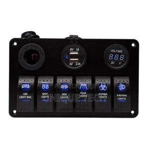 Heavy Duty 6 Way Rocker Switch Panel With Led Digital Screen - thumbnail 2