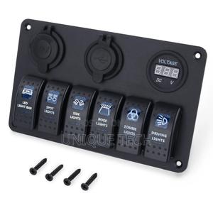 Universal Rocker Switch Panel 6 Way With Led Display - thumbnail 2