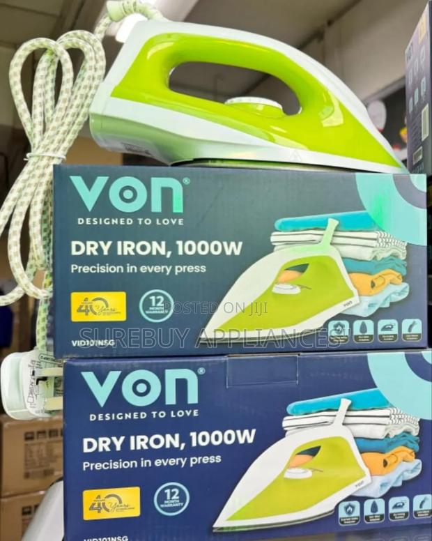 Von Vid101nsg Dry Iron, 1000w - Green - main view