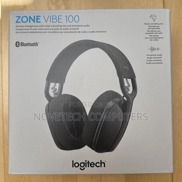 Logitech Zone Vibe 100 Lightweight Wireless Over Ear Headphones