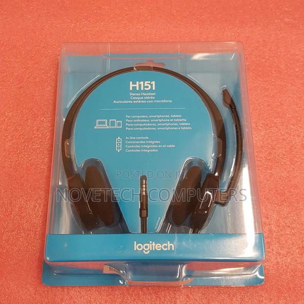 Logitech H151 Stereo Multi Device Headset With in Line Controls - main view