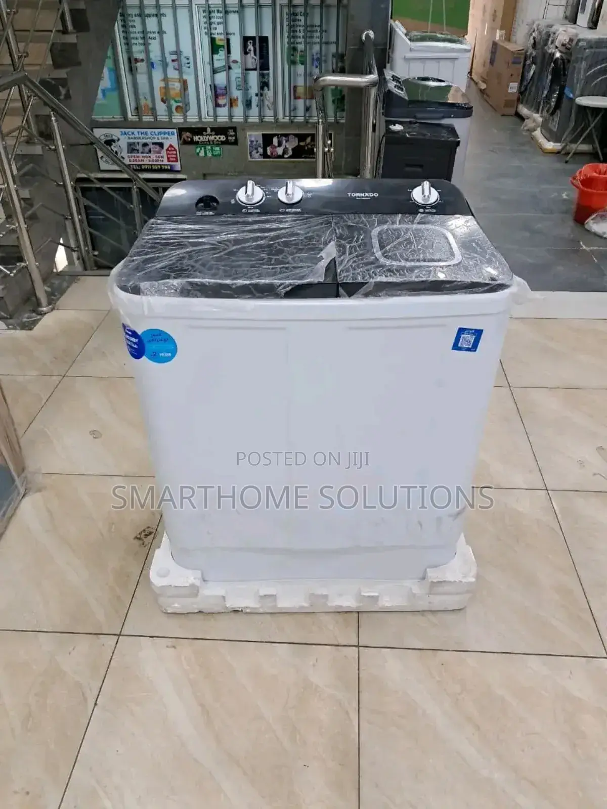 Tornado 12kg Top Load Wash Dry Machine, Twin Tub, Washing and Dry