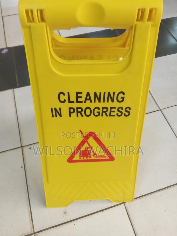 Cleaning In Progress Sign Board - main view