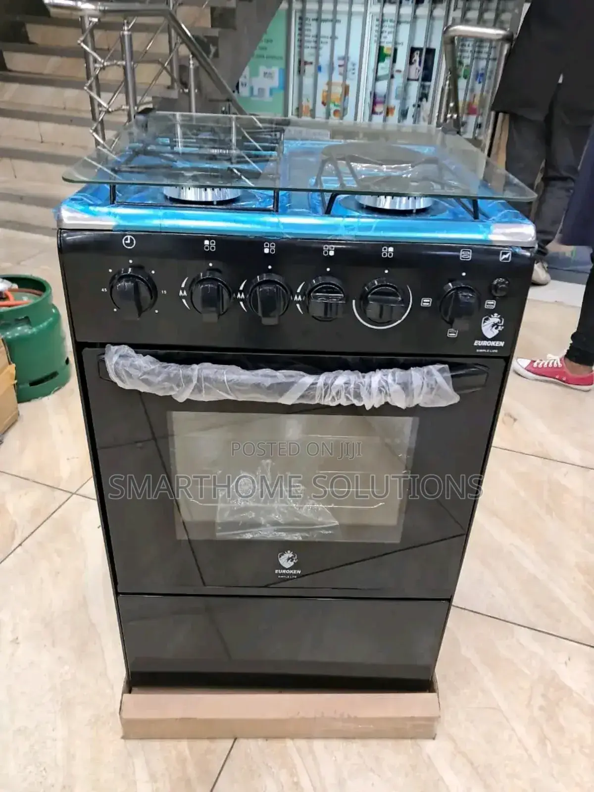 With Double Heat Oven- 50*55 Euroken 3+1 Standing Cooker