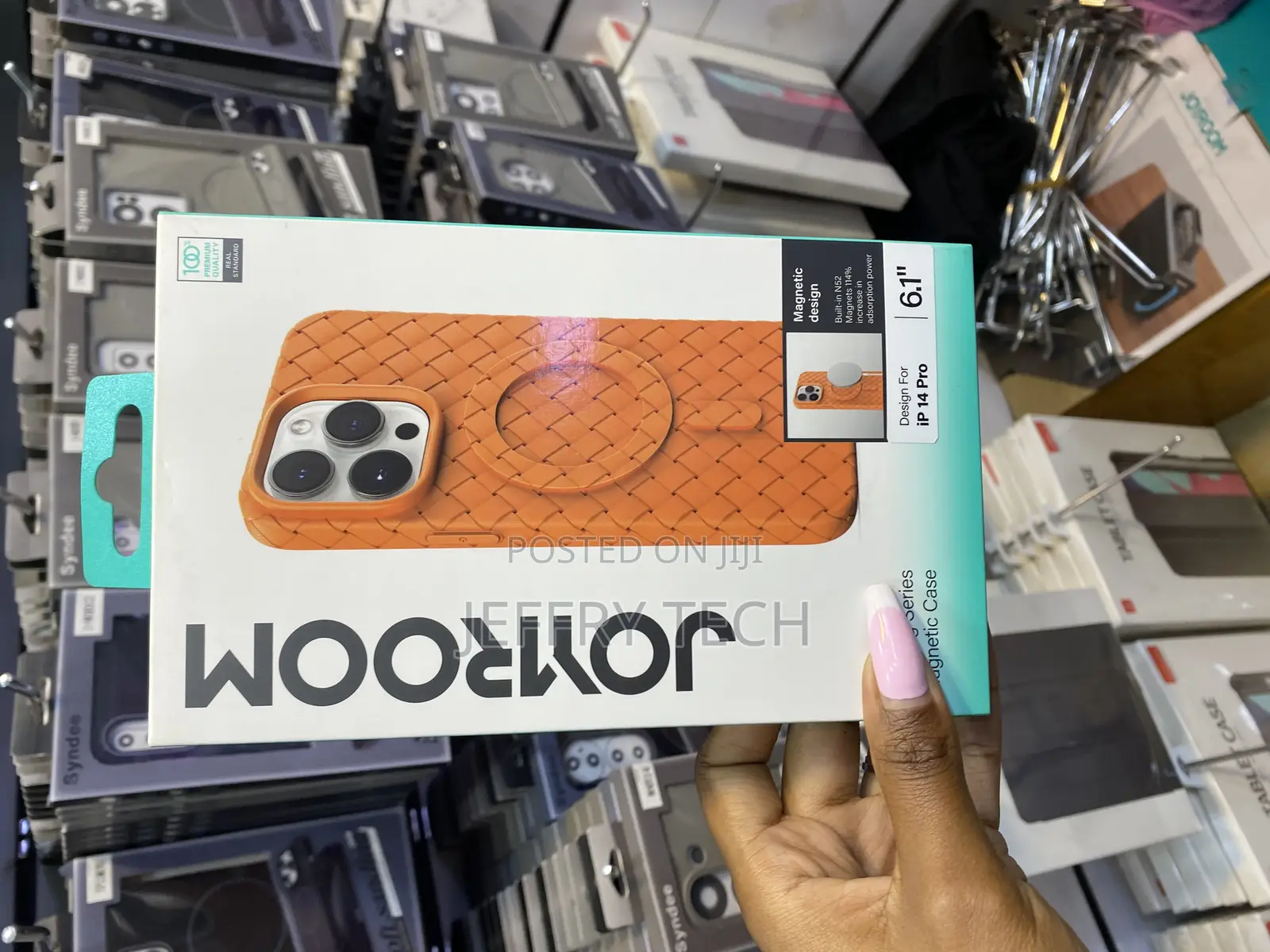 Boomber Joyroom Braided Series Magnetic Case for iPhone 14 Pro