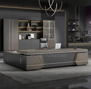 Office Furniture; L-Shaped {2.4m Executive} Office Desk