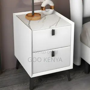 Home Nightstand; Solid Wood Bedside Cabinet With Storage
